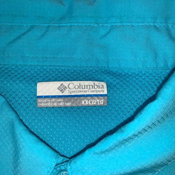 Columbia shirt light aqua blue, size 2xl - Picture 2 of 3